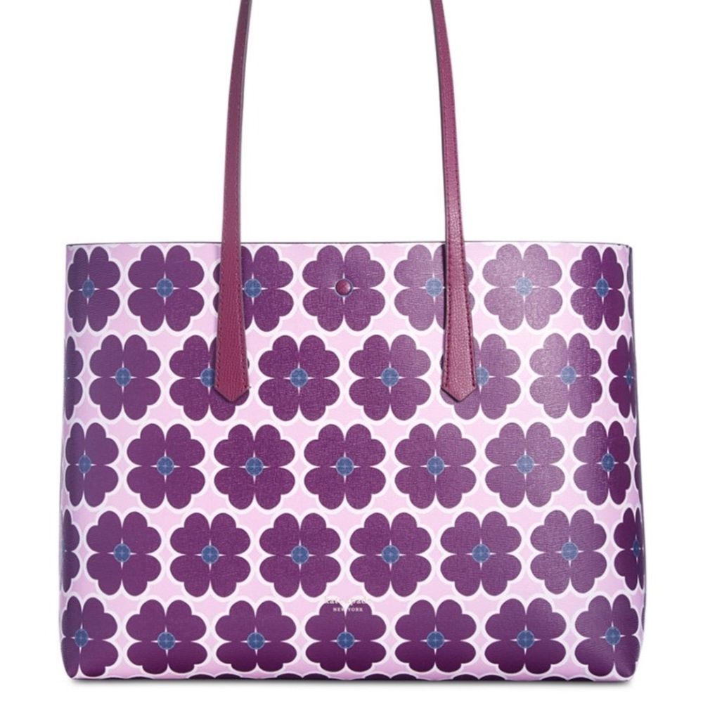 Kate Spade New York Molly Graphic Clover Tote - Picture 2 of 5